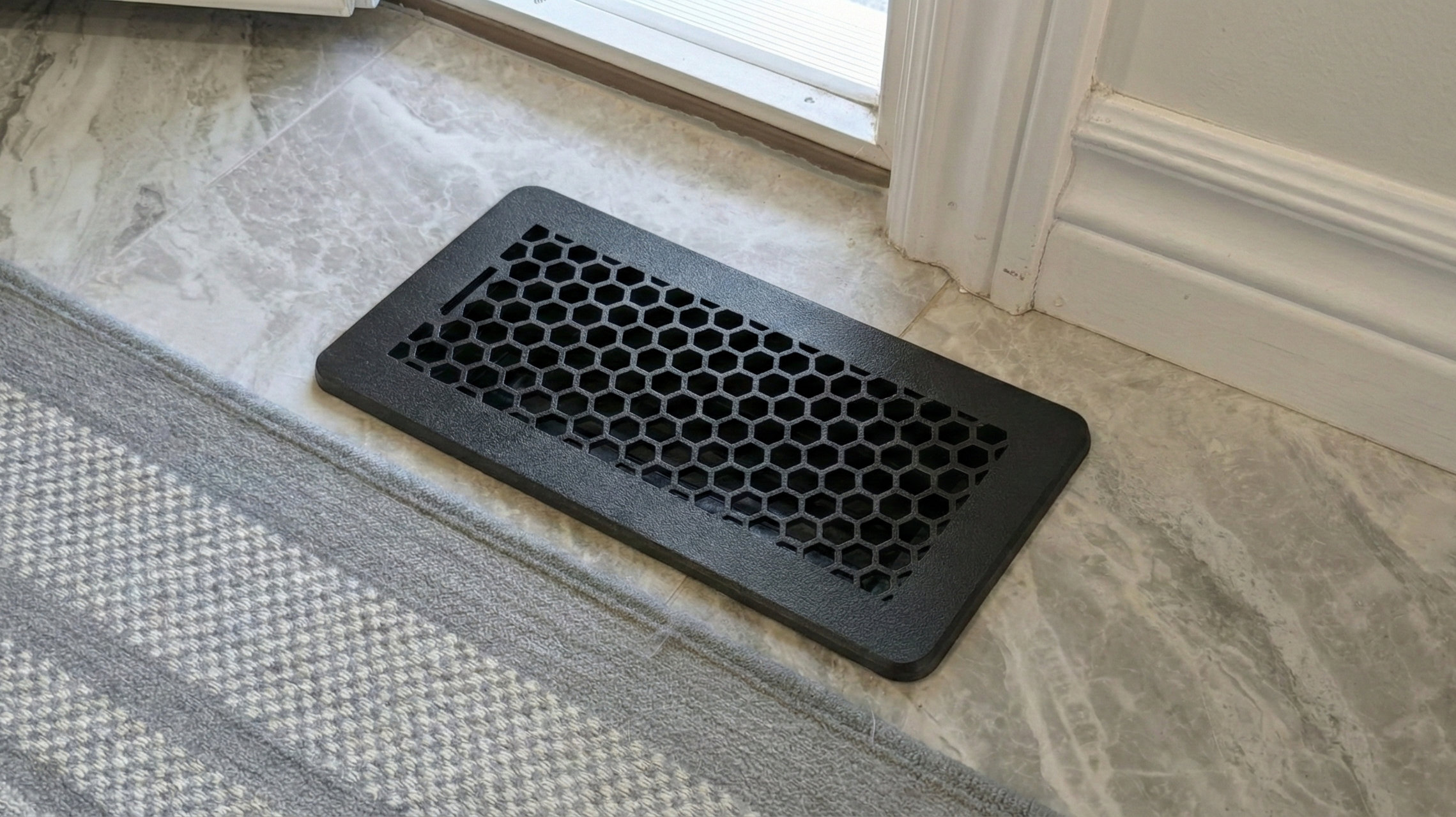 Floor Vent Cover - Hexagon Design Main image